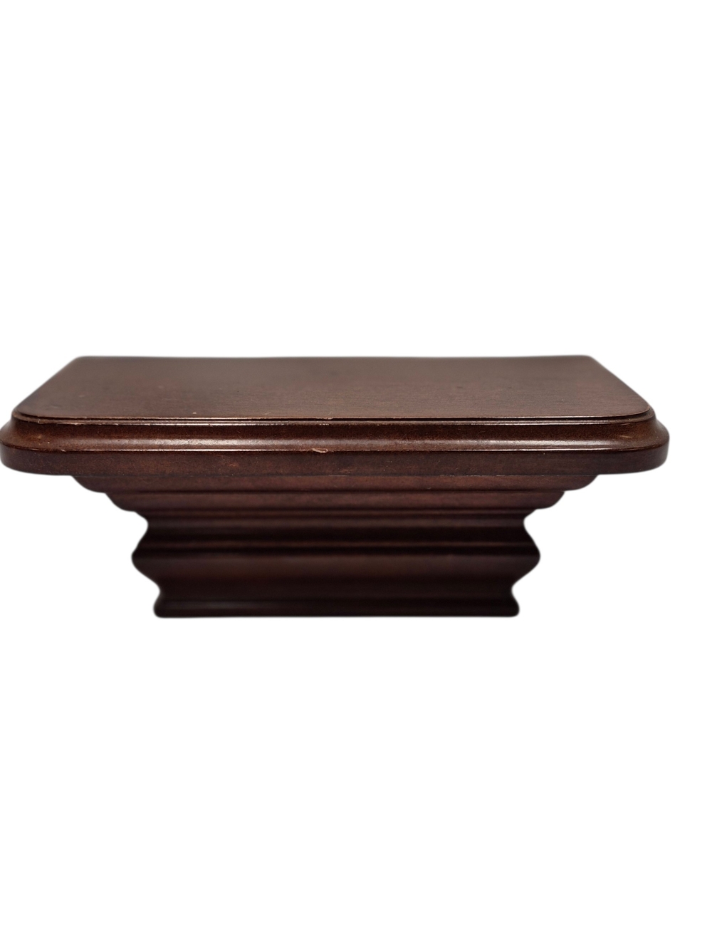 Vintage Bombay Company Mahogany Wood Accent Floating Wall Shelf